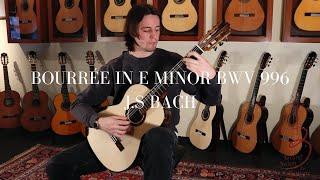 J.S Bach | Bourrée BWV 996 on David Ryer Double Top Guitar