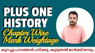 Plus One History Chapter Wise Mark Weightage for Public Exam 2023 | Plus One History Mark Weightage
