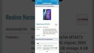 Realme Narzo 30 Pro 5G Specs