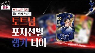 '토트넘' 포지션별 랭커 티어, 랭커 스쿼드 [TOP30] WB 시즌 출시 FC온라인/피파4