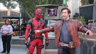 Deadpool vs Star Lord at Avengers Campus | Dance Off