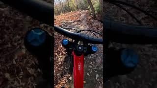 Big drop at greenwood that i sent too nose heavy #mtb #mountainbikelifestyle #bicycle