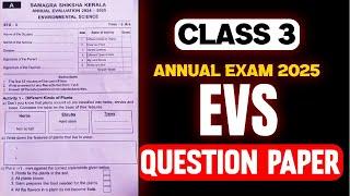 Class 3 EVS | Final Exam Question Paper & Answer Key | Exam Winner