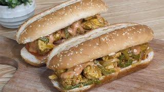 How To Make Chicken SUBWAY Sandwich  Recipe | Extra Loaded Chicken Sandwich Recipe By SYK