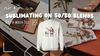 Does Sublimation Work on 50/50 Cotton/Poly Blends? Wash Test Results!