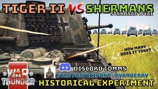 TIGER II VS SHERMANS - How Many Standard M4A1’s Does It Take? - WAR THUNDER