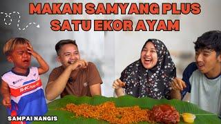 Mukbang Samyang Noodles Plus One Chicken || Ikram Loses Against Spicy! 