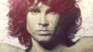 Jim Morrison - original oil painting by Christopher Clark fine art