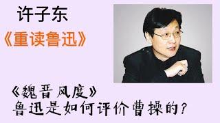 许子东重读鲁迅47  《魏晋风度》： 鲁迅是如何评价曹操的？