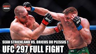 Sean Strickland vs. Dricus Du Plessis 1 FULL FIGHT [UFC 297 – Jan 18, 2024] | ESPN MMA