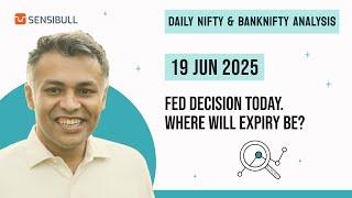 NIFTY Expiry & BANK NIFTY Analysis for Tomorrow | Stock Market Outlook | 19 June 2025, Thursday