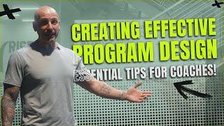 Effective Program Design For Coaches - How To Put It Together