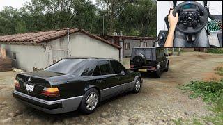 Mercedes-Benz W124 500E & Mercedes-AMG G65 - Forza Horizon 5 | Logitech g923 gameplay