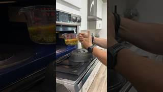 Cool handle, hot soup! Use your measuring cup as a soup bowl