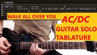 AC/DC - Walk All Over You - Guitar Solo Tutorial + Tab