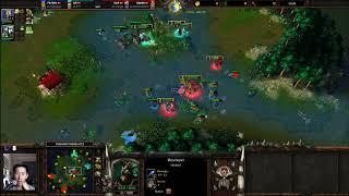 Fly100% (ORC) Infi (HU) vs 120 (UD) XiaoKK (ORC) - WarCraft 3 - 2v2 - WC4056