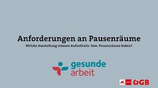 Anforderungen an Pausenräume | Gesunde Arbeit