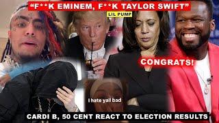 “F**k Eminem & Taylor Swift” Lil Pump Goes Off After Election, 50 Cent Reacts, Cardi B Reacts