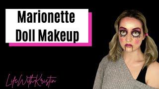 Marionette Doll Makeup Tutorial Halloween Makeup | LifewithKristin