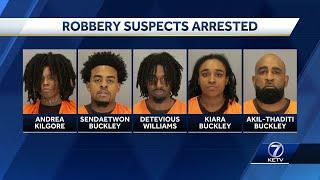 Omaha police arrest several people, including 2 juveniles, in multiple robberies, burglaries, and...