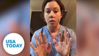 Nurse demonstrates how cross-contamination works despite wearing gloves | USA TODAY