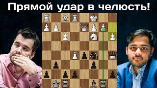 Раздраконил в 21 ход! Ян Непомнящий - Арджун Эригайси  Speed Chess Championship 2023