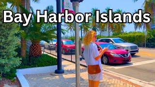 4K | MIAMI WALKING TOUR - Bay Harbor Islands & Surfside | USA