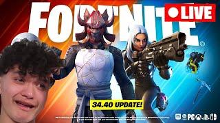 Live! NEW FORTNITE UPDATE! (CHEATERS UBANNED & STAR WARS!) (Update 34.40 Live!) (JARVIS) !customs