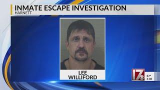 Inmate escape investigation in Harnett County