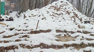 Snowing Sochi Mountain