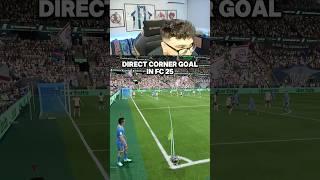 DIRECT CORNER GOAL IN FC 25  #eafc #fc25 #ultimateteam #eafc25 #fc25tutorials #fc25tips #scorpeo17