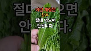 이런체질은 상추 절대 먹으면 안됩니다. #건강  #건강정보  #이슈