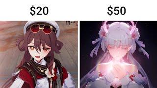 Genshin Skin Price vs Wuwa Skin Price 