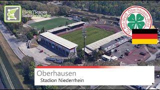 Stadion Niederrhein | Rot-Weiß Oberhausen | Slow Motion 360° Rotation | Google Earth
