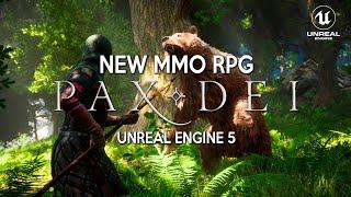 PAX DEI New Gameplay in UNREAL ENGINE 5 | Open World MMO Alpha Build HD 4K 2023