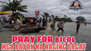 BAGYONG CHRISTINE MARAMING BAYAN SA NAGA NAGING DAGAT DAHIL SA BAGYO