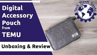 Travel-Ready Digital Storage Pouch from Temu - Unboxing & Review #Temu #TemuFinds