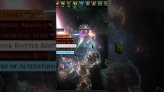 T17 ROUGE EXILE LOOT EXPLOSION GROUP FARM PLAY TEST  #pathofexile  @1skax 3.25 necro settlers league