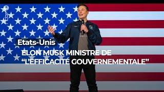 Etats-Unis : Elon Musk devient ministre de "l'efficacité gouvernementale" - RTBF Info