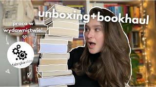 największy unboxing książek + praca w wydawnictwie (60 nowych książek)️