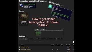 Wow Classic Guides: How to get started farming EARTHSTRIKE early in Phase 4!