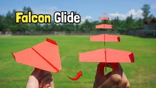 Tutorial on Folding & Flying a Paper Plane "Falcon Glide" - ELEKTROGAMI