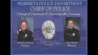 Murrieta Police Department - Change of Command & Swearing-In Live Ceremony - December 2, 2024