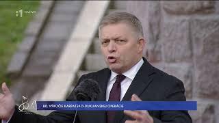 R. FICO: OSLAVOU KARPATSKO-DUKLIANSKEJ OPERÁCIE BOJUJEME ZA HISTORICKÚ PAMÄŤ SLOVENSKÉHO NÁRODA