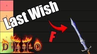 Diablo 2 Runeword Weapons Ranked: The Ultimate Tier List