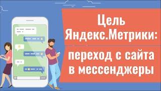 NEW! Цель в Яндекс Метрике на переход с сайта в мессенджеры