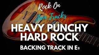 Heavy Punchy Hard Rock Guitar Backing Track In Eb Minor