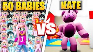 Kate Became Teddy VS 50 Players! 