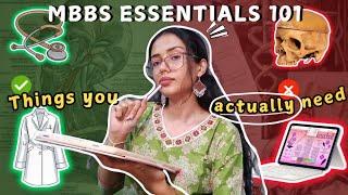 Everything you NEED for 1st year MBBS ️REALISTIC things to buy for MBBS