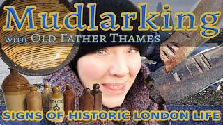 Evidence of Living, Eating and Drinking in London Historic Artefacts Found - Mudlarking River Thames